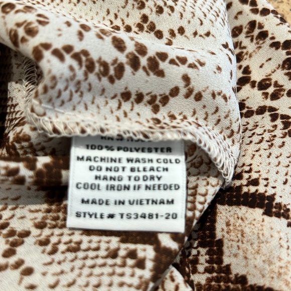 Collective Concept brown and tan print - Picture 7 of 7